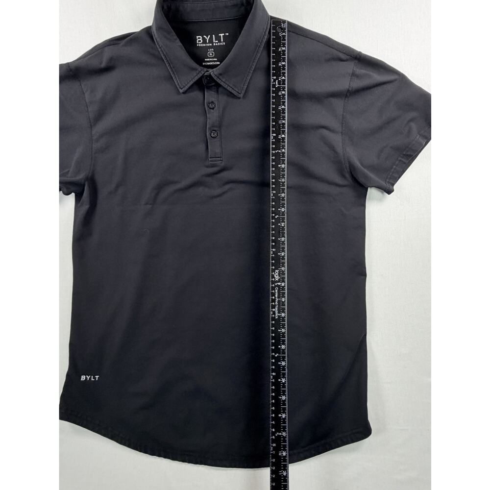 BYLT Premium Basics Men’s Lux Black Short Sleeve Polo Shirt Size XL - Picture 6 of 8